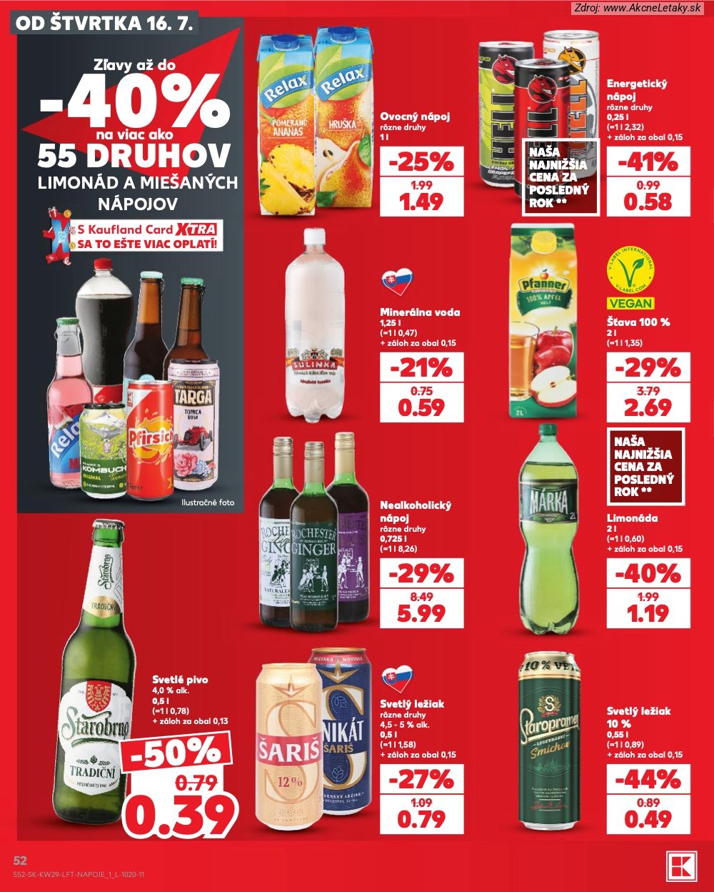 Leták Kaufland (16. 7. - 22. 7. 2026) - strana 52 z 86