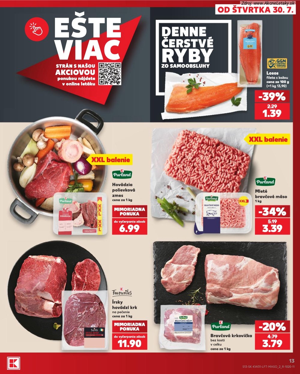Leták Kaufland (30. 7. - 5. 8. 2026) - strana 13 z 74