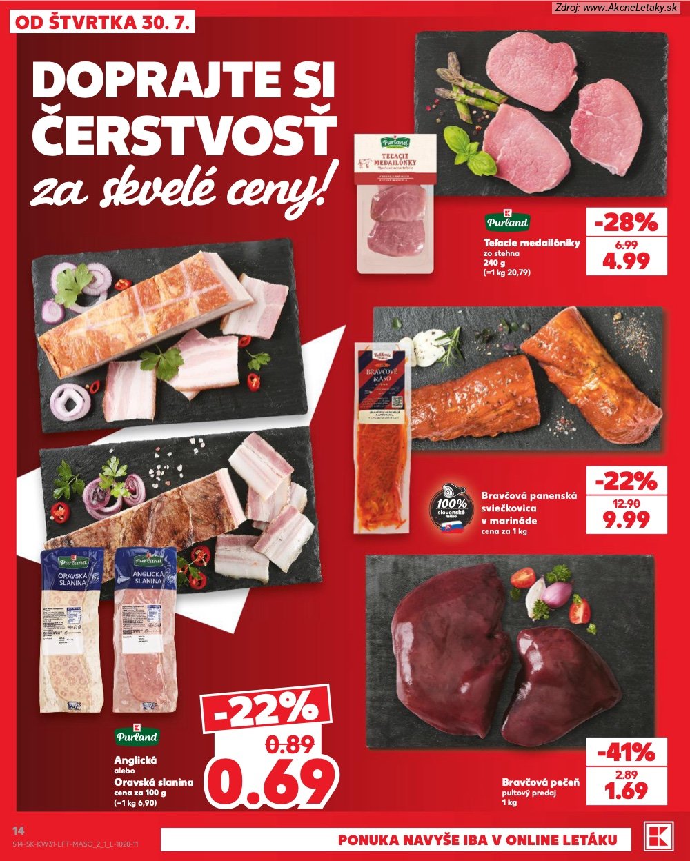 Leták Kaufland (30. 7. - 5. 8. 2026) - strana 14 z 74