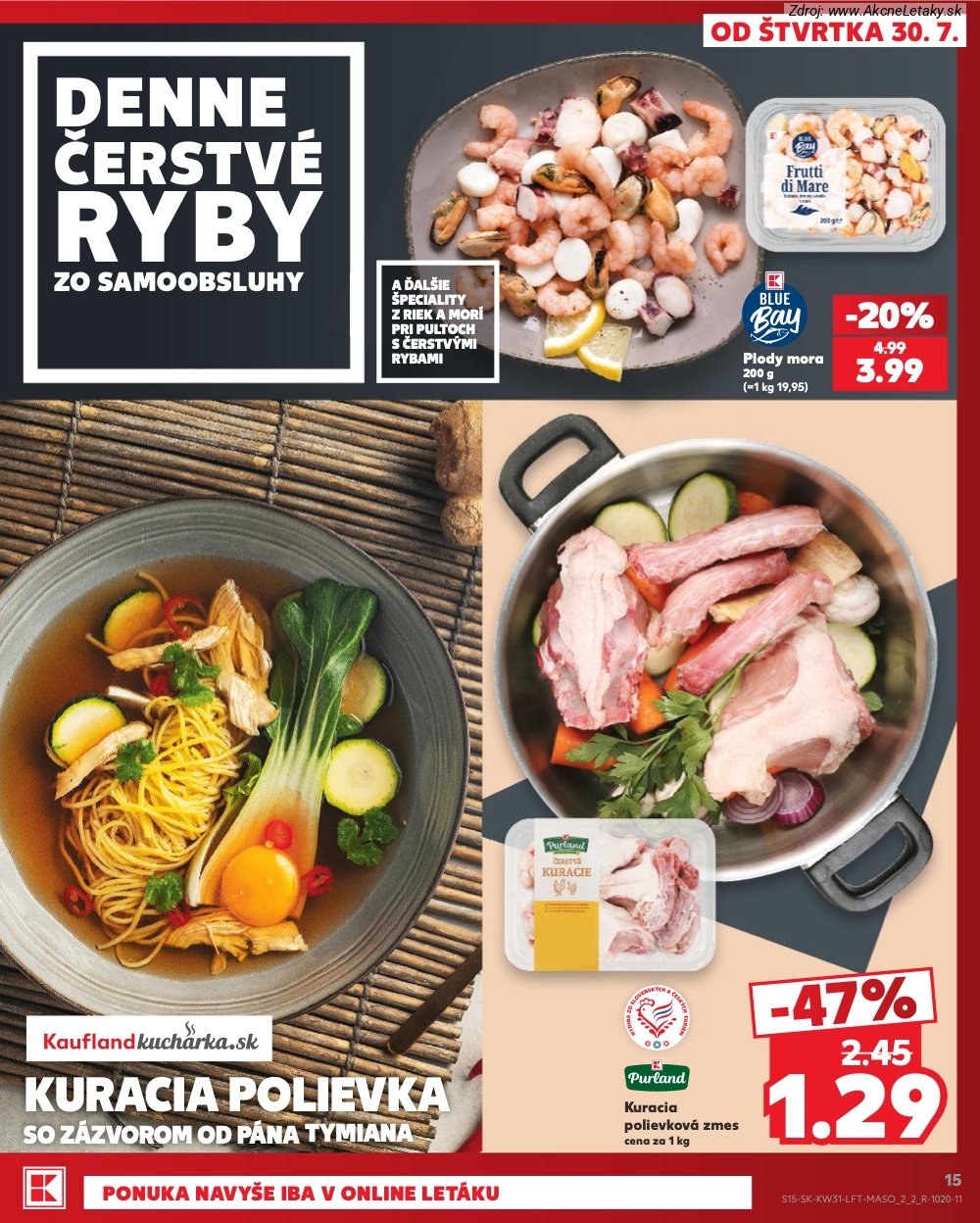 Leták Kaufland (30. 7. - 5. 8. 2026) - strana 15 z 74