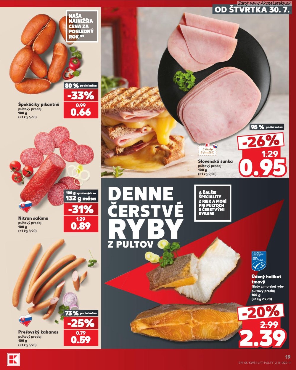 Leták Kaufland (30. 7. - 5. 8. 2026) - strana 19 z 74