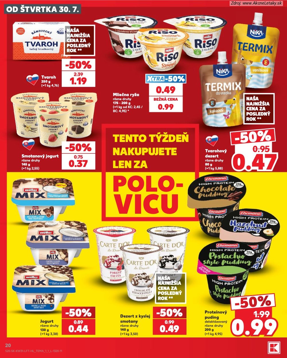 Leták Kaufland (30. 7. - 5. 8. 2026) - strana 20 z 74