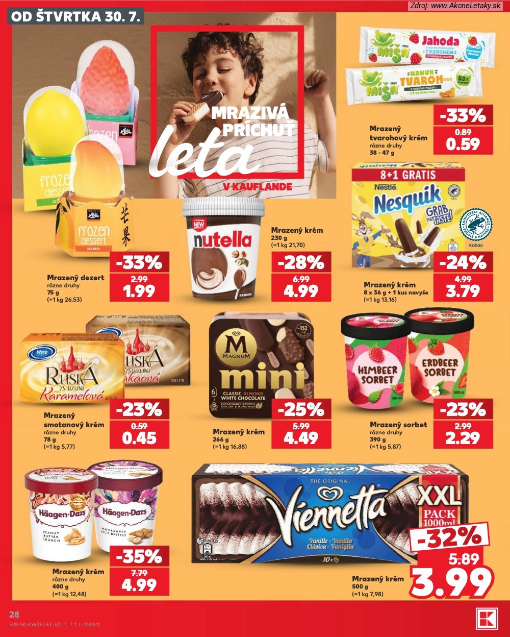 Leták Kaufland (30. 7. - 5. 8. 2026) - strana 28 z 74