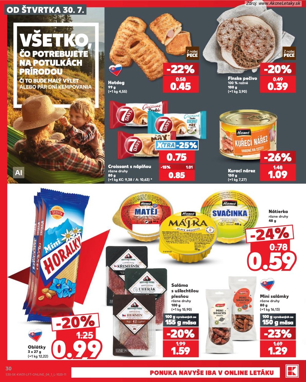 Leták Kaufland (30. 7. - 5. 8. 2026) - strana 30 z 74