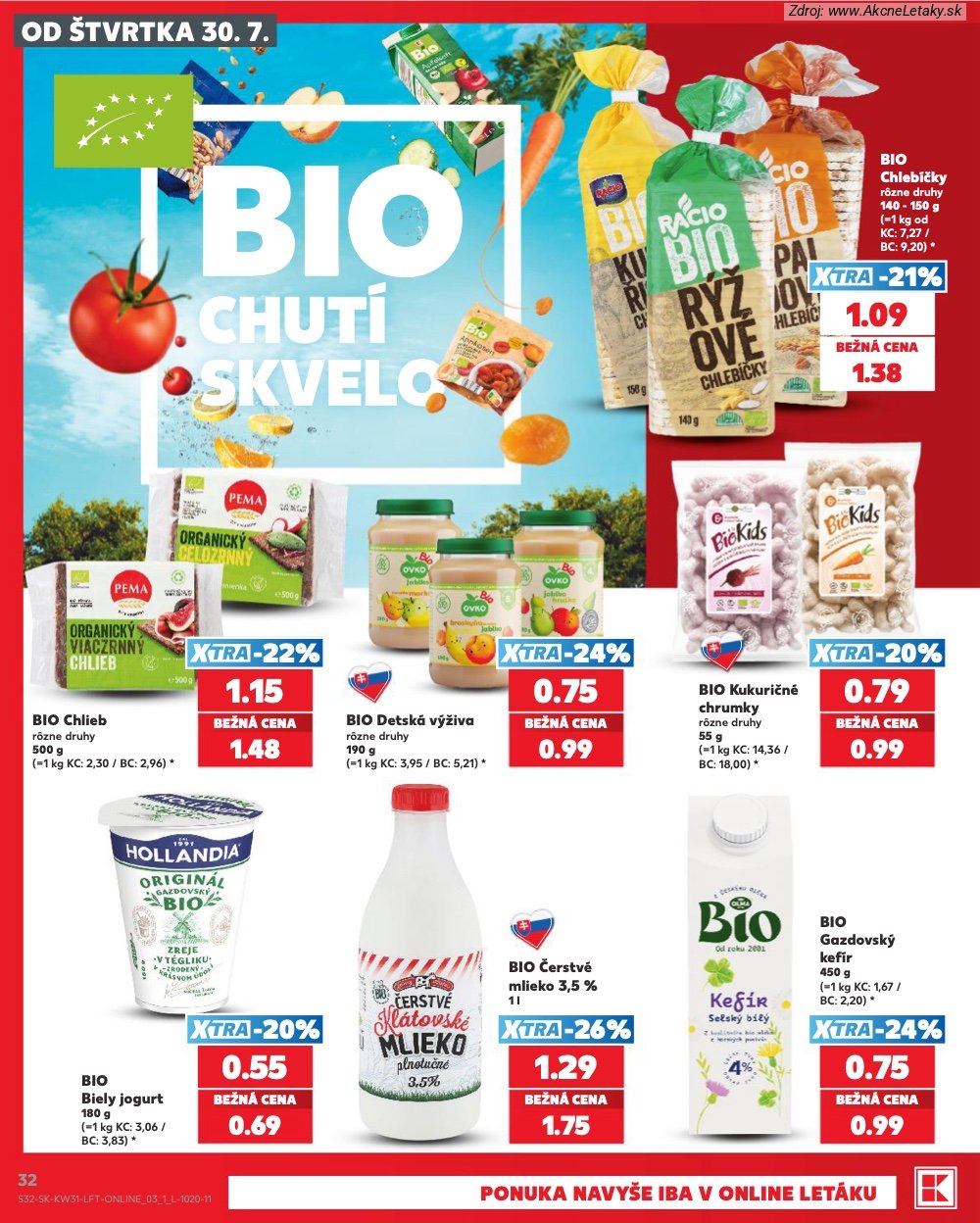 Leták Kaufland (30. 7. - 5. 8. 2026) - strana 32 z 74