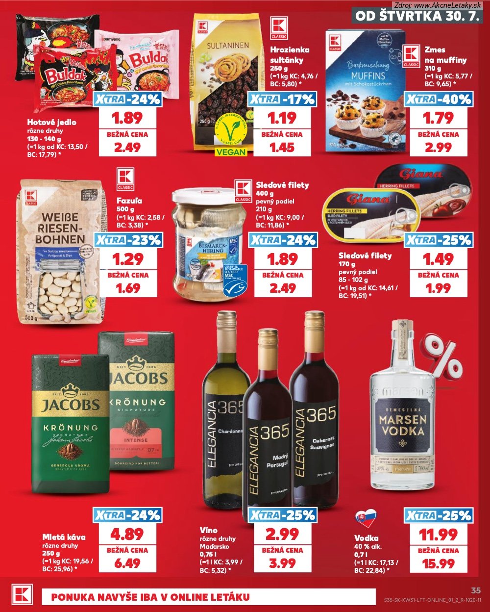 Leták Kaufland (30. 7. - 5. 8. 2026) - strana 35 z 74