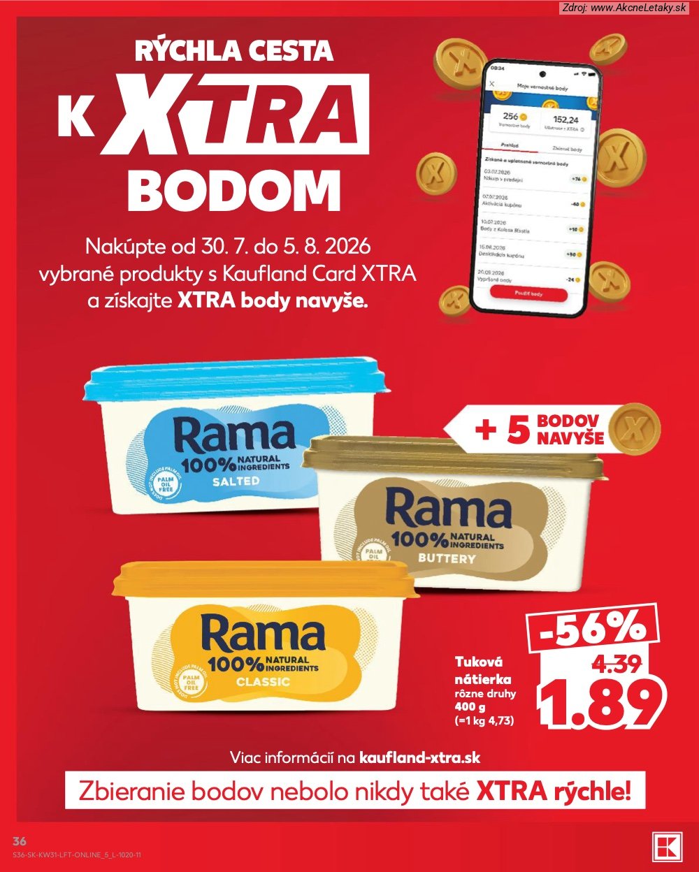 Leták Kaufland (30. 7. - 5. 8. 2026) - strana 36 z 74