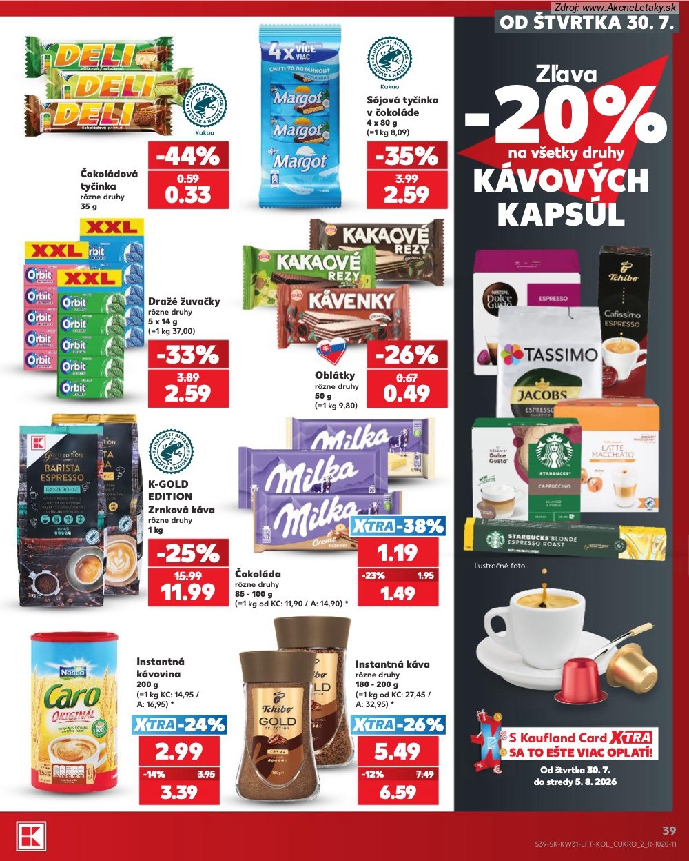 Leták Kaufland (30. 7. - 5. 8. 2026) - strana 39 z 74