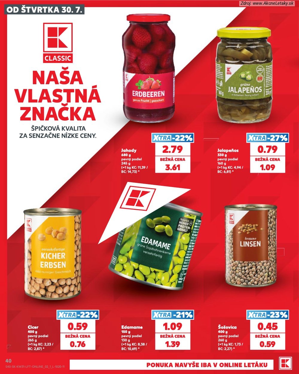 Leták Kaufland (30. 7. - 5. 8. 2026) - strana 40 z 74