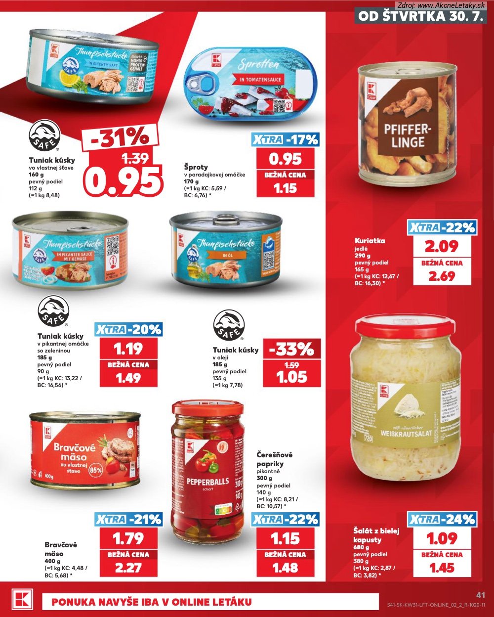 Leták Kaufland (30. 7. - 5. 8. 2026) - strana 41 z 74