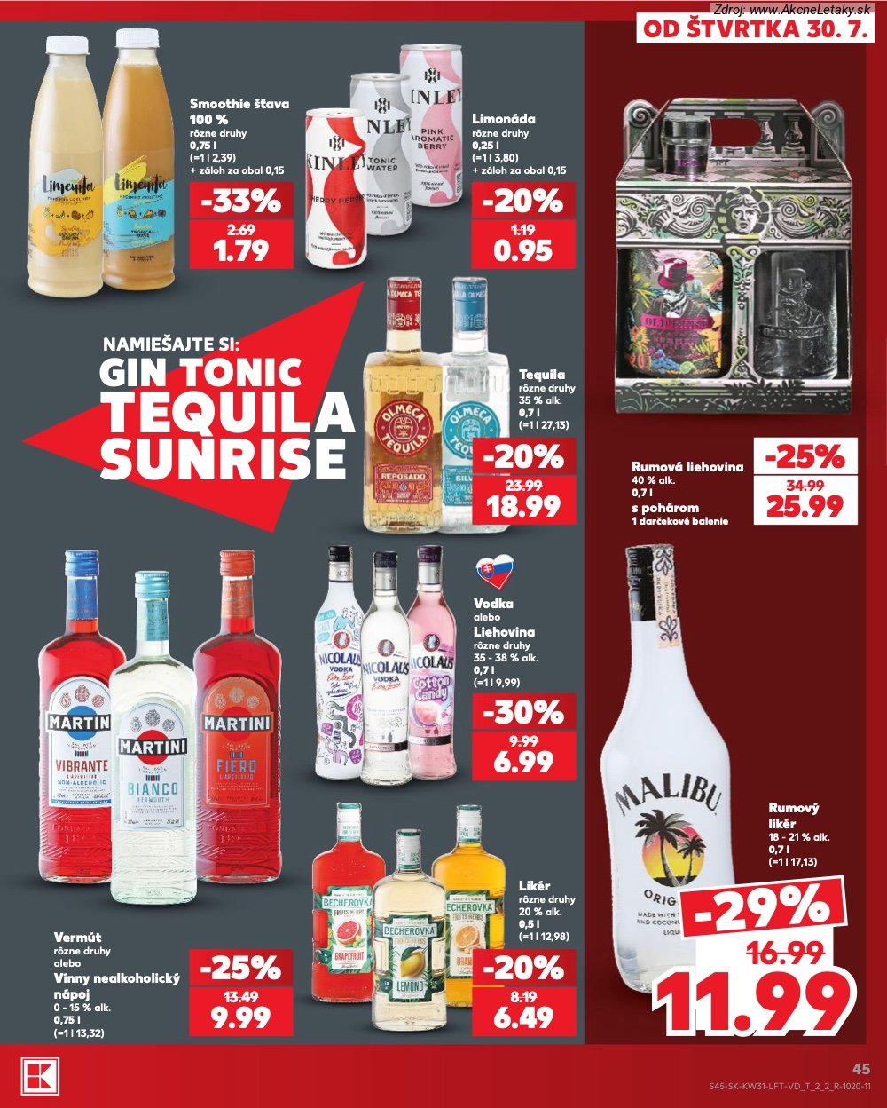 Leták Kaufland (30. 7. - 5. 8. 2026) - strana 45 z 74