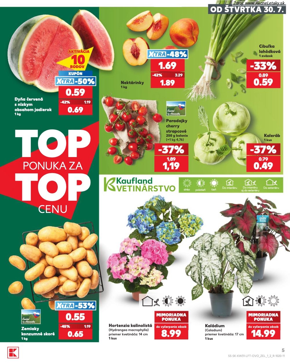 Leták Kaufland (30. 7. - 5. 8. 2026) - strana 5 z 74