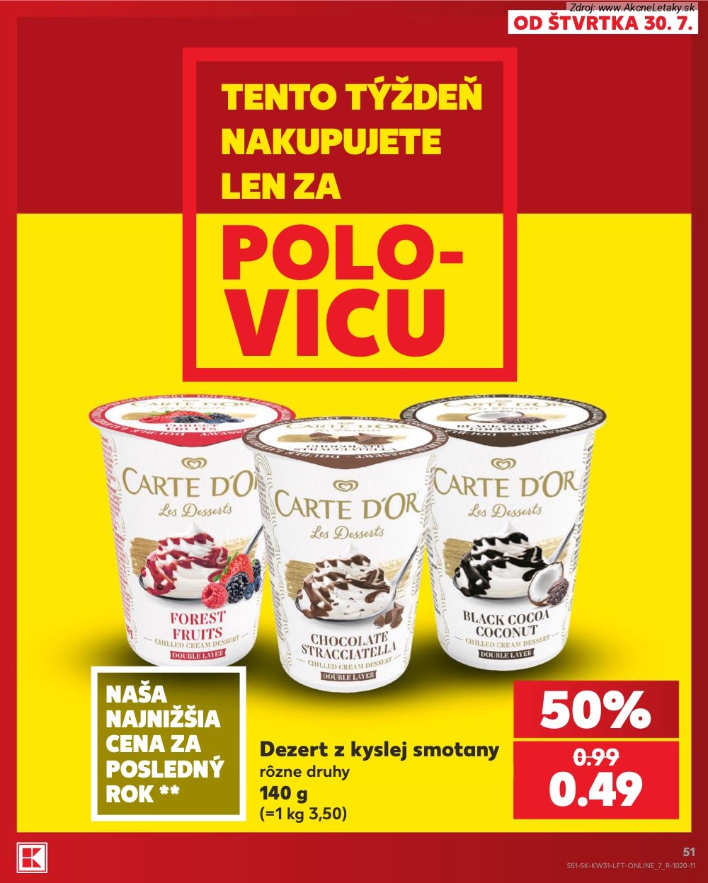 Leták Kaufland (30. 7. - 5. 8. 2026) - strana 51 z 74