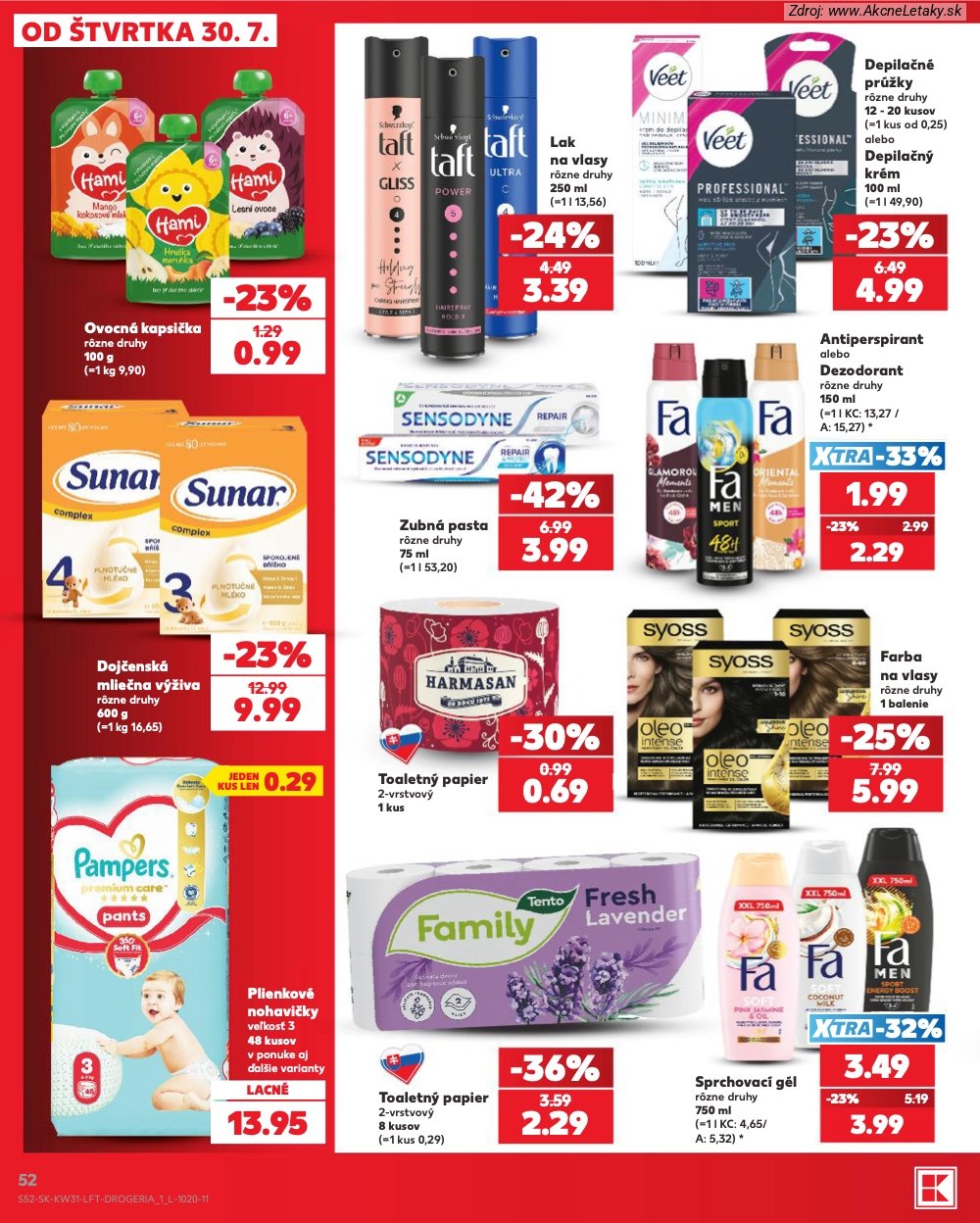 Leták Kaufland (30. 7. - 5. 8. 2026) - strana 52 z 74