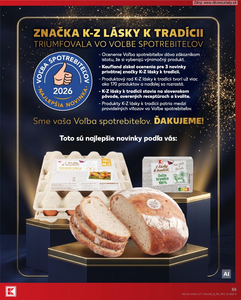 Leták Kaufland (30. 7. - 5. 8. 2026) - strana 55 z 74