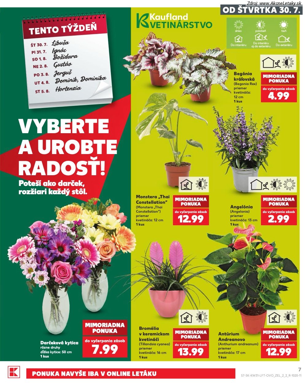 Leták Kaufland (30. 7. - 5. 8. 2026) - strana 7 z 74