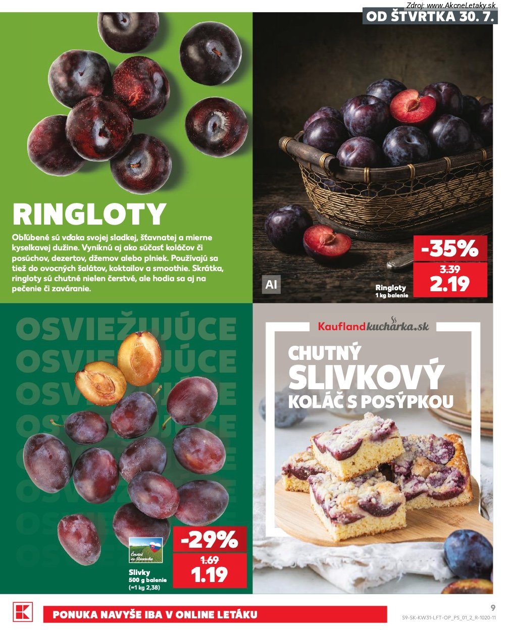 Leták Kaufland (30. 7. - 5. 8. 2026) - strana 9 z 74