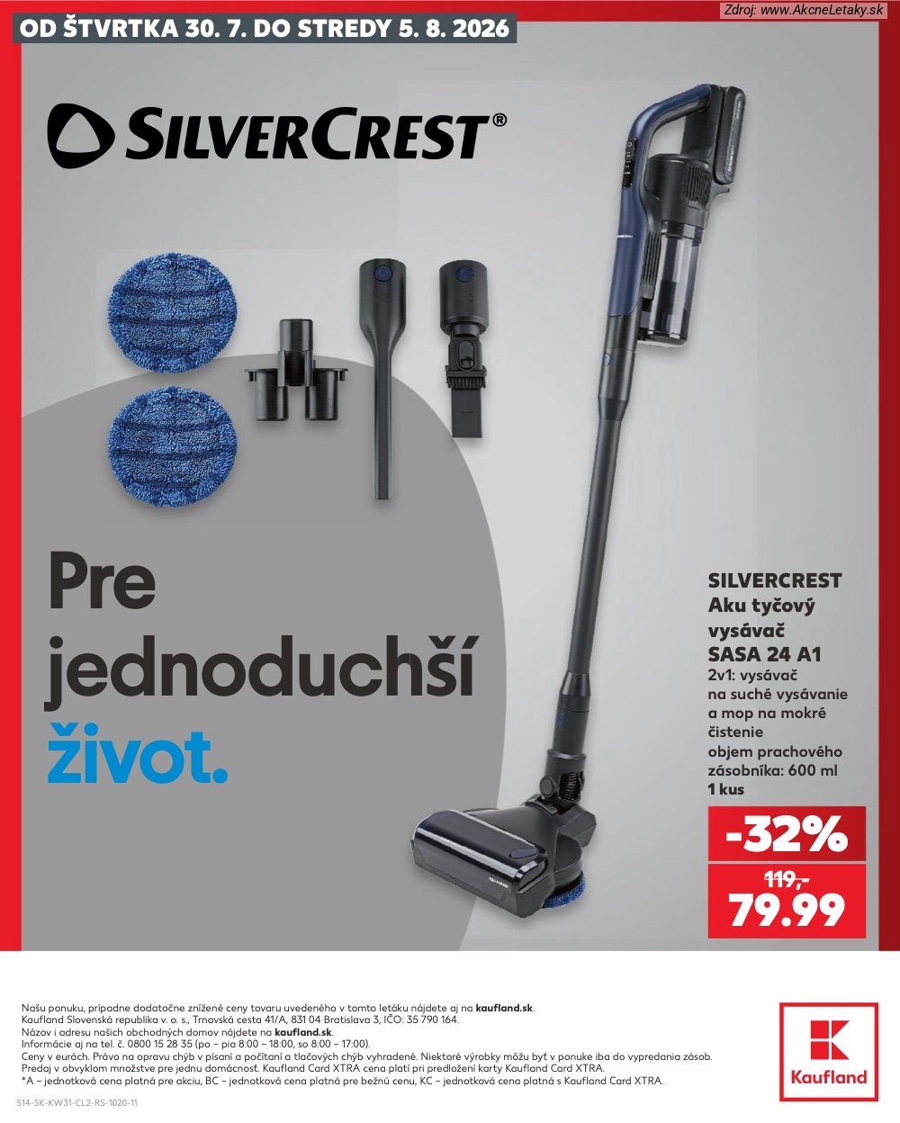 Leták Kaufland (30. 7. - 5. 8. 2026) - strana 14 z 14