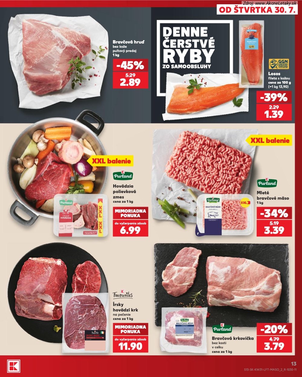 Leták Kaufland (30. 7. - 5. 8. 2026) - strana 13 z 74