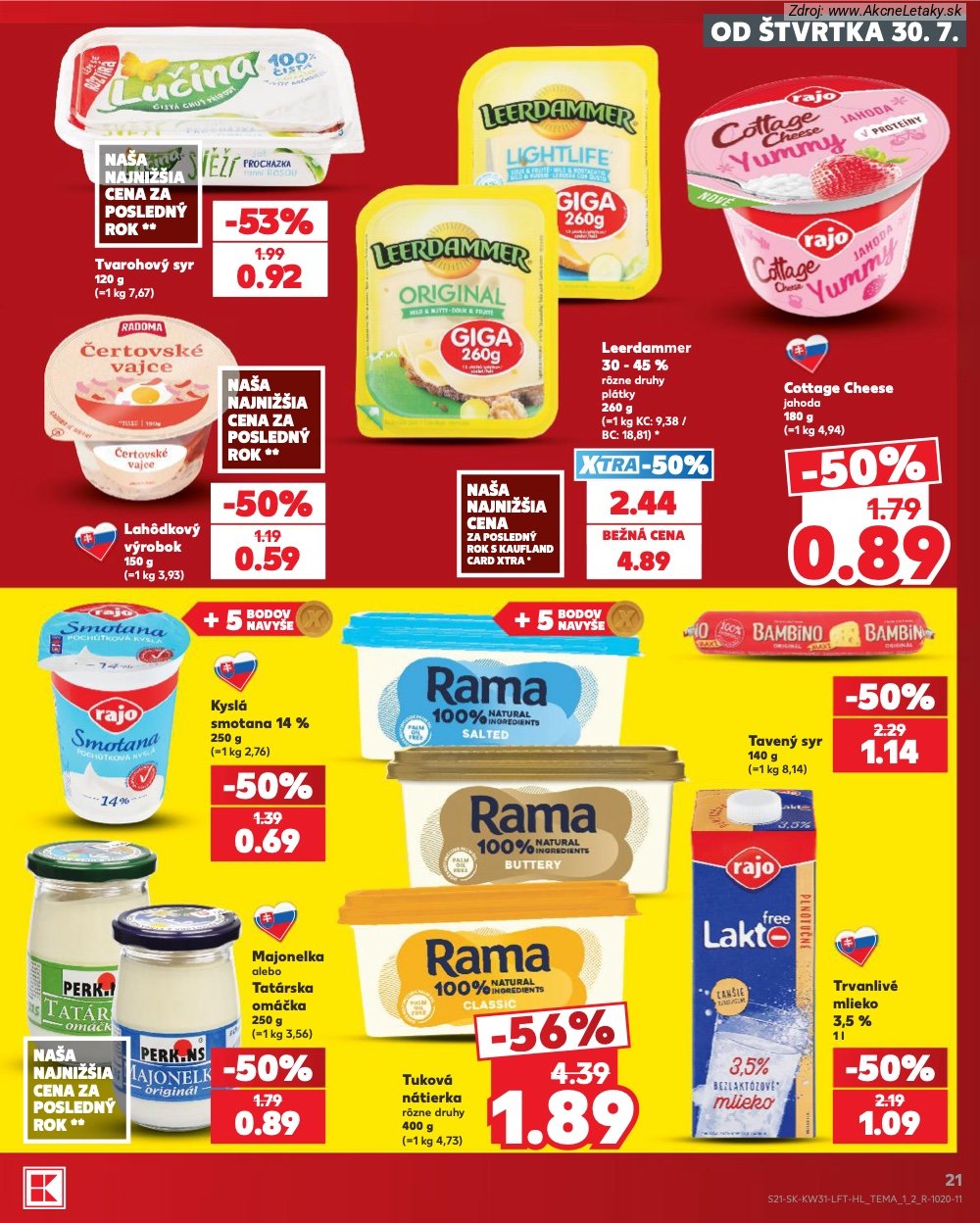 Leták Kaufland (30. 7. - 5. 8. 2026) - strana 21 z 74