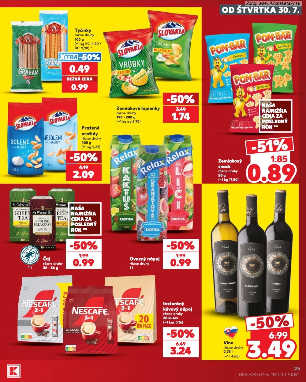 Leták Kaufland (30. 7. - 5. 8. 2026) - strana 25 z 74