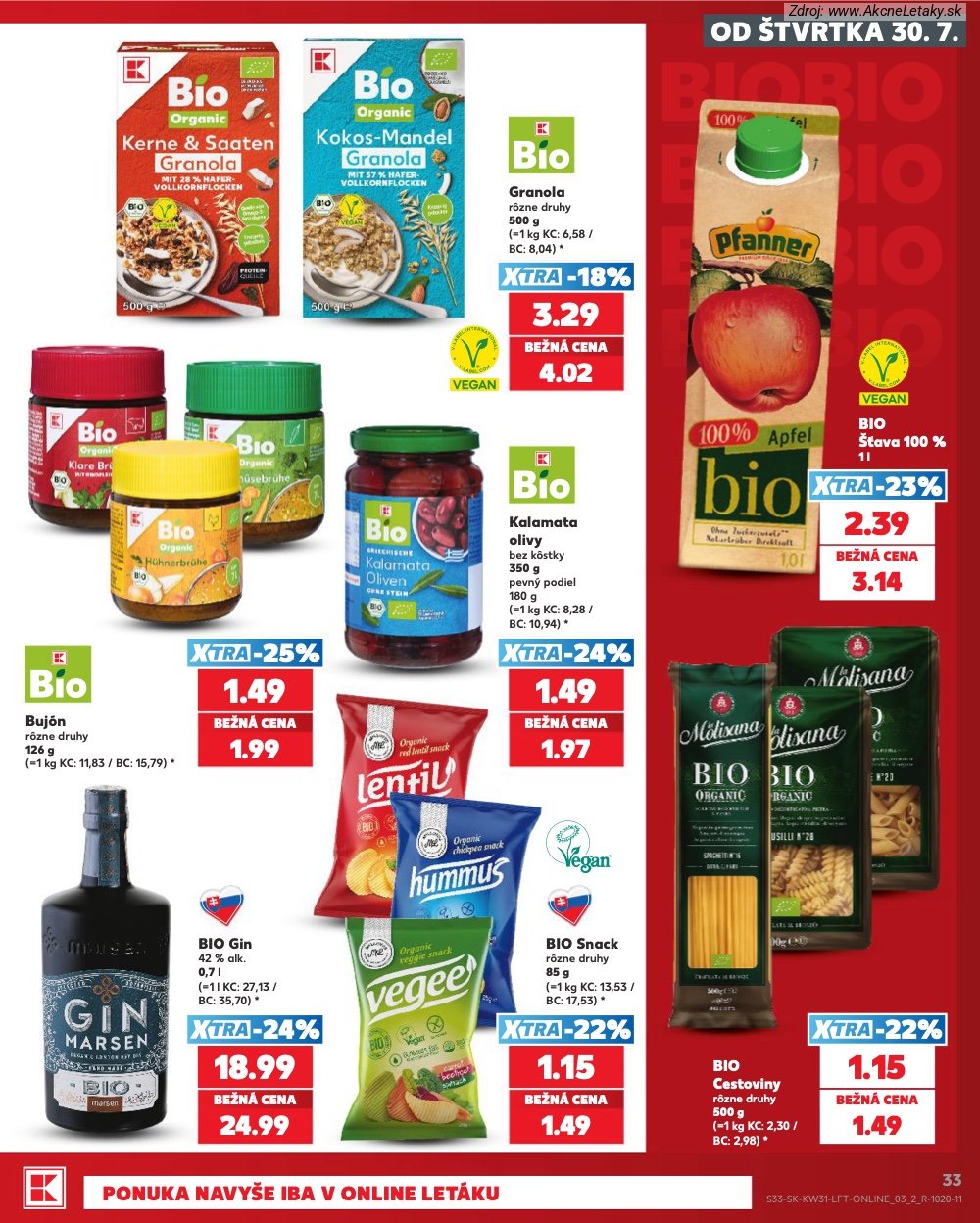 Leták Kaufland (30. 7. - 5. 8. 2026) - strana 33 z 74