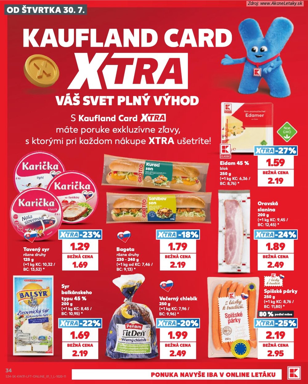 Leták Kaufland (30. 7. - 5. 8. 2026) - strana 34 z 74