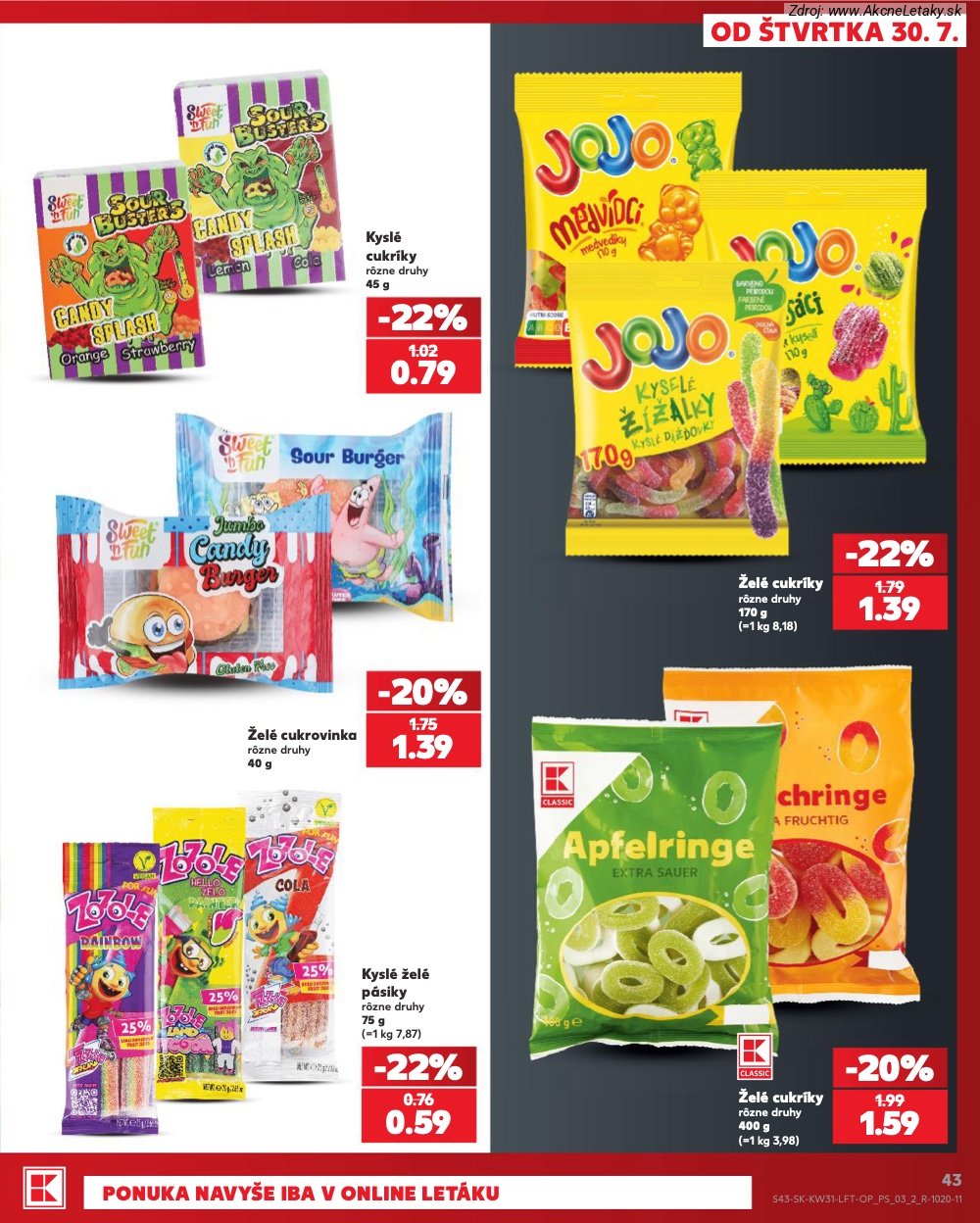 Leták Kaufland (30. 7. - 5. 8. 2026) - strana 43 z 74