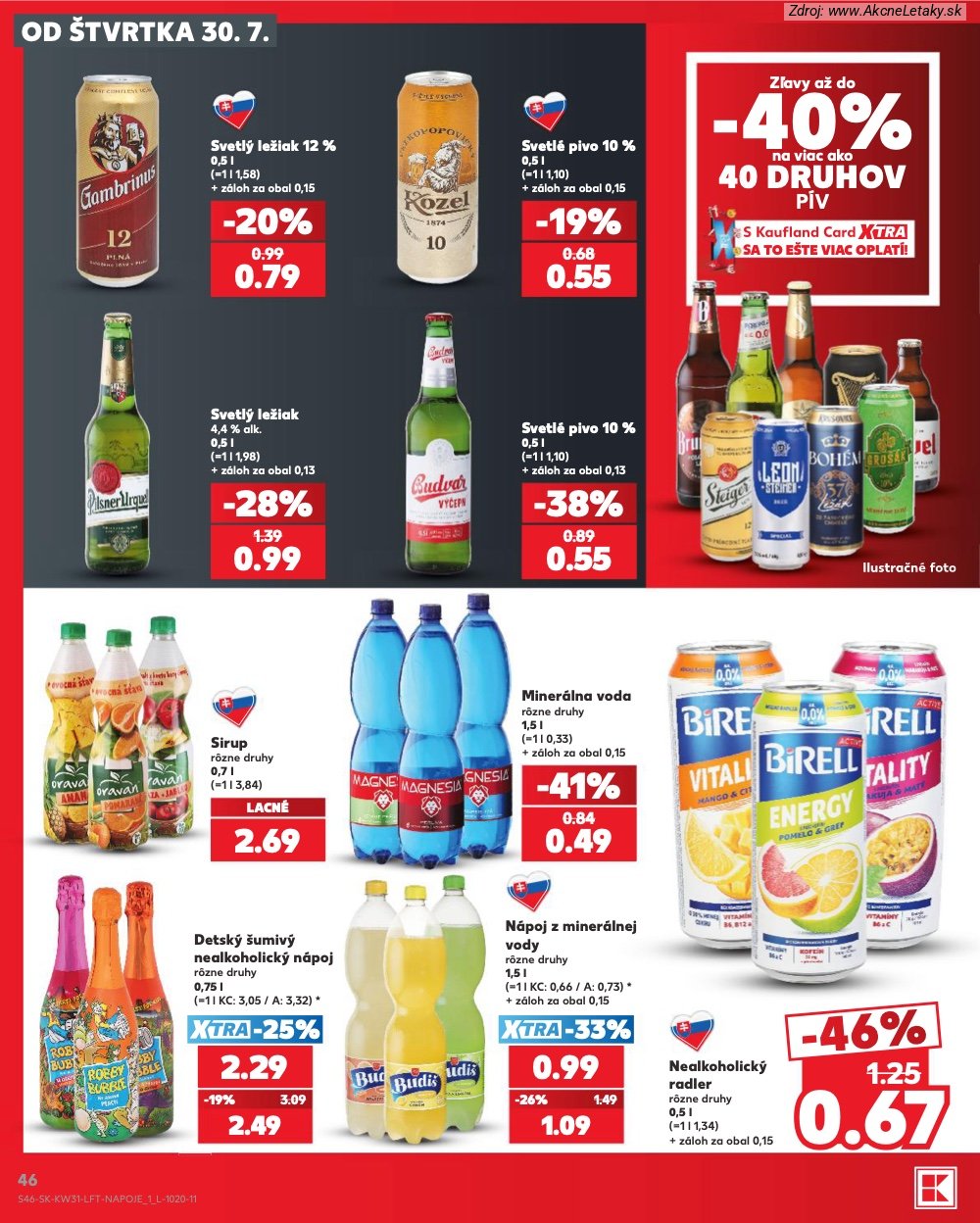 Leták Kaufland (30. 7. - 5. 8. 2026) - strana 46 z 74