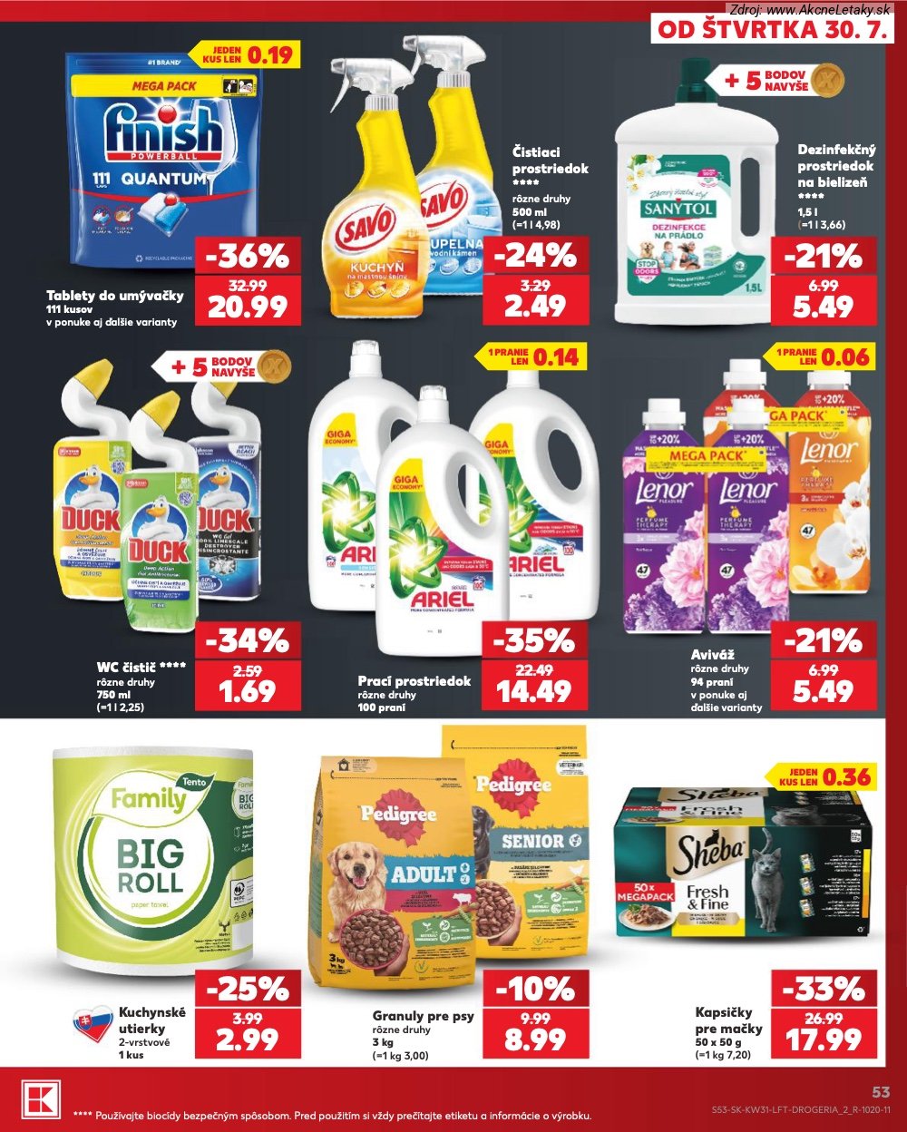 Leták Kaufland (30. 7. - 5. 8. 2026) - strana 53 z 74