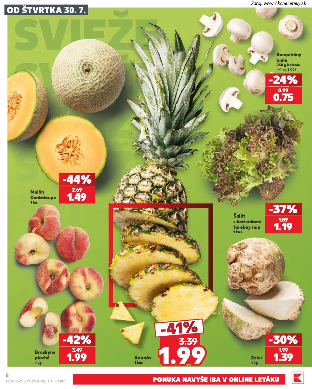 Leták Kaufland (30. 7. - 5. 8. 2026) - strana 6 z 74
