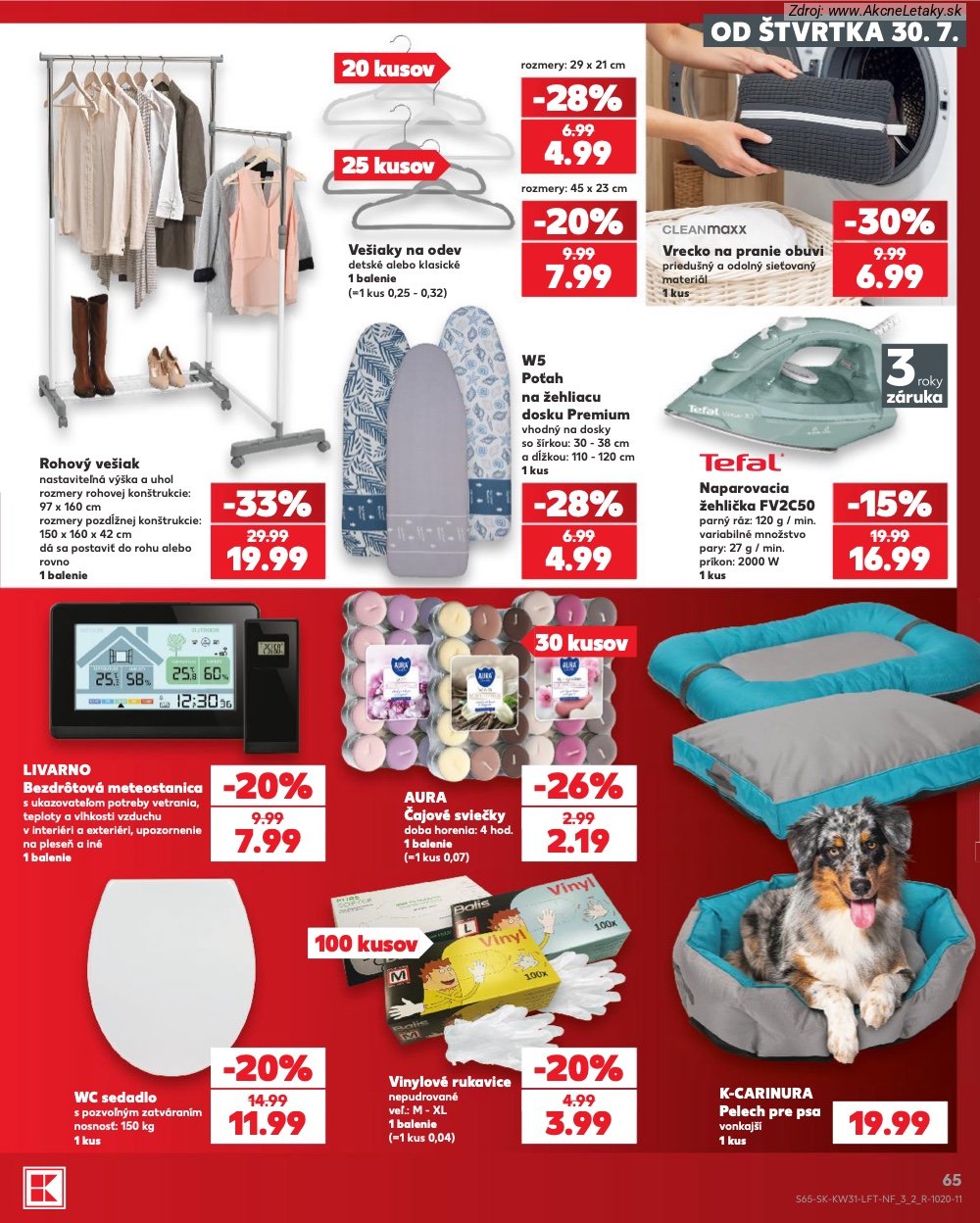 Leták Kaufland (30. 7. - 5. 8. 2026) - strana 65 z 74