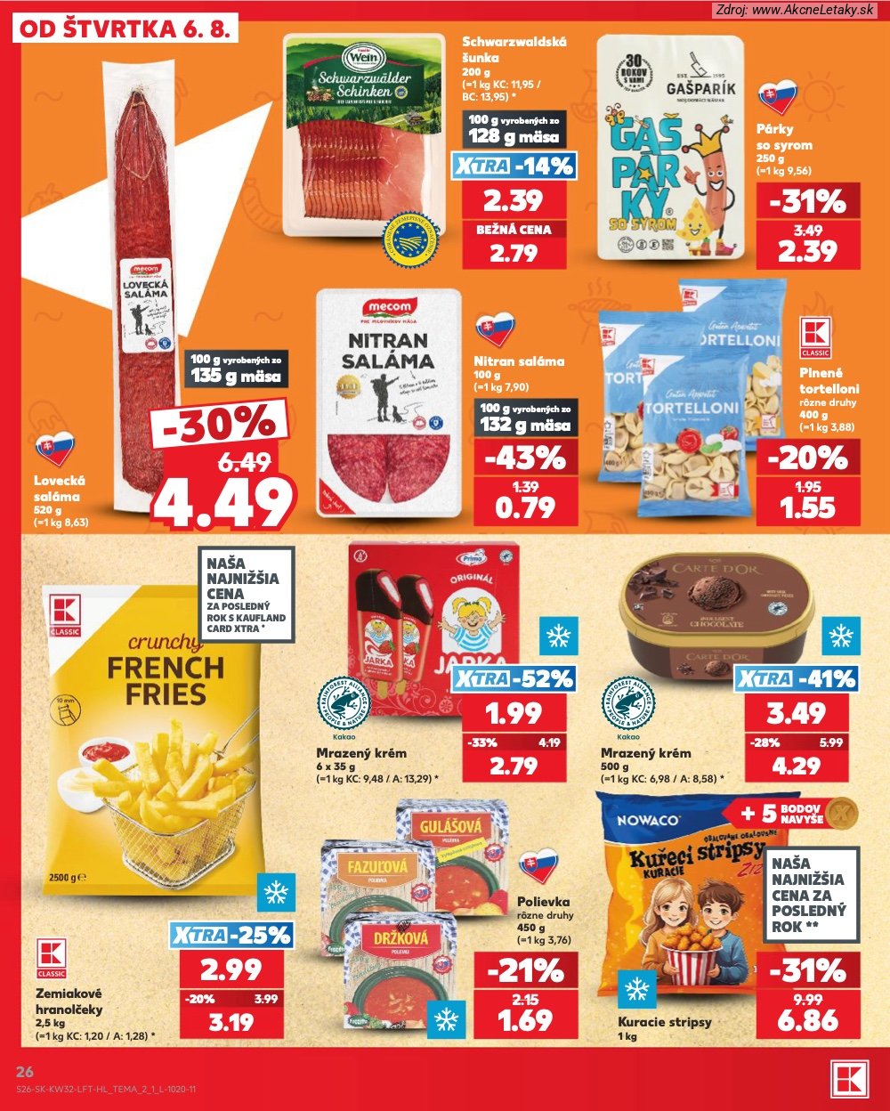 Leták Kaufland (6. 8. - 12. 8. 2026) - strana 26 z 78