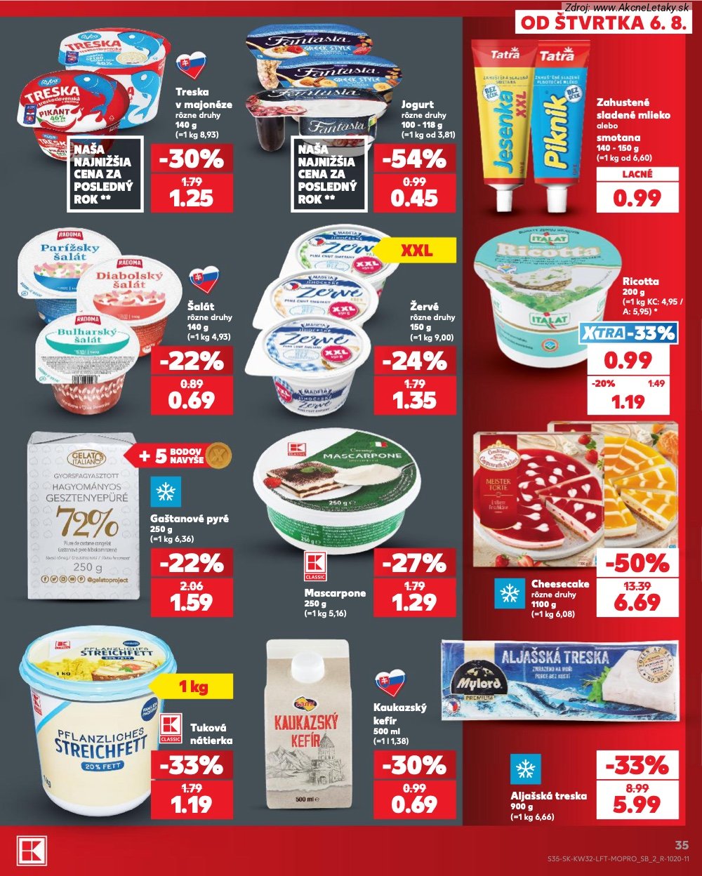 Leták Kaufland (6. 8. - 12. 8. 2026) - strana 35 z 78