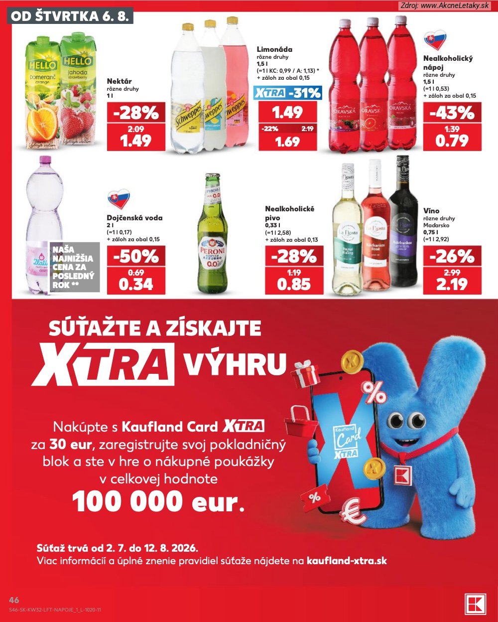 Leták Kaufland (6. 8. - 12. 8. 2026) - strana 46 z 78