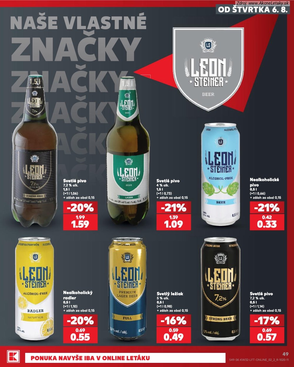 Leták Kaufland (6. 8. - 12. 8. 2026) - strana 49 z 78