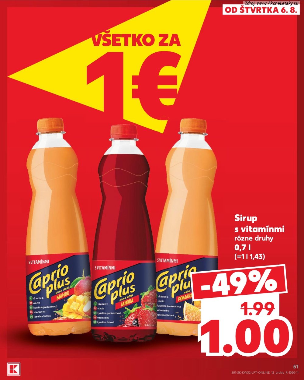 Leták Kaufland (6. 8. - 12. 8. 2026) - strana 51 z 78