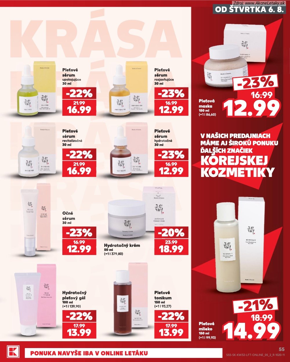 Leták Kaufland (6. 8. - 12. 8. 2026) - strana 55 z 78