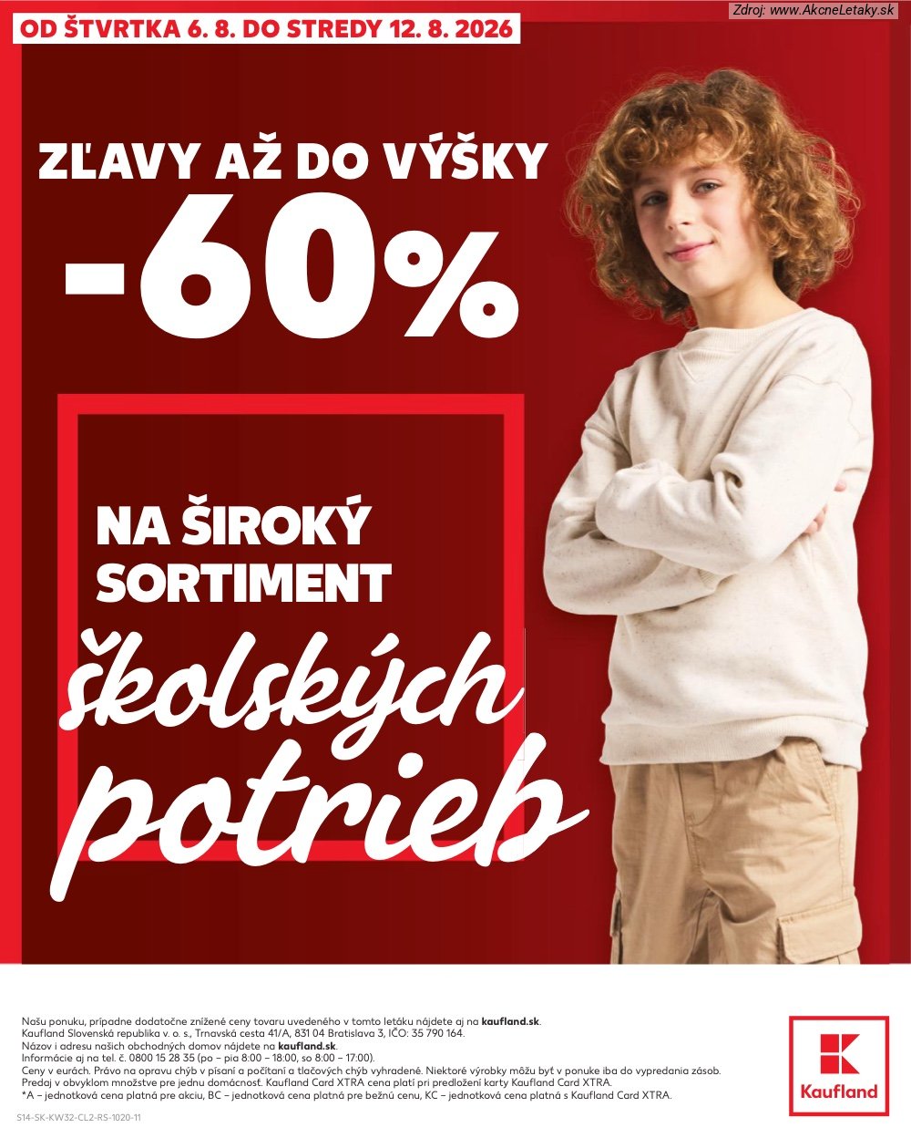 Leták Kaufland (6. 8. - 12. 8. 2026) - strana 14 z 14