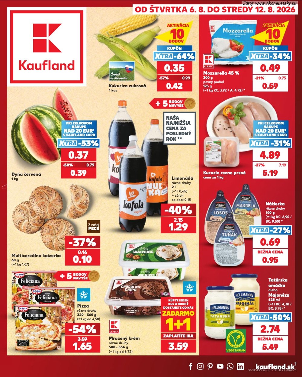Leták Kaufland (6. 8. - 12. 8. 2026) - strana 1 z 78