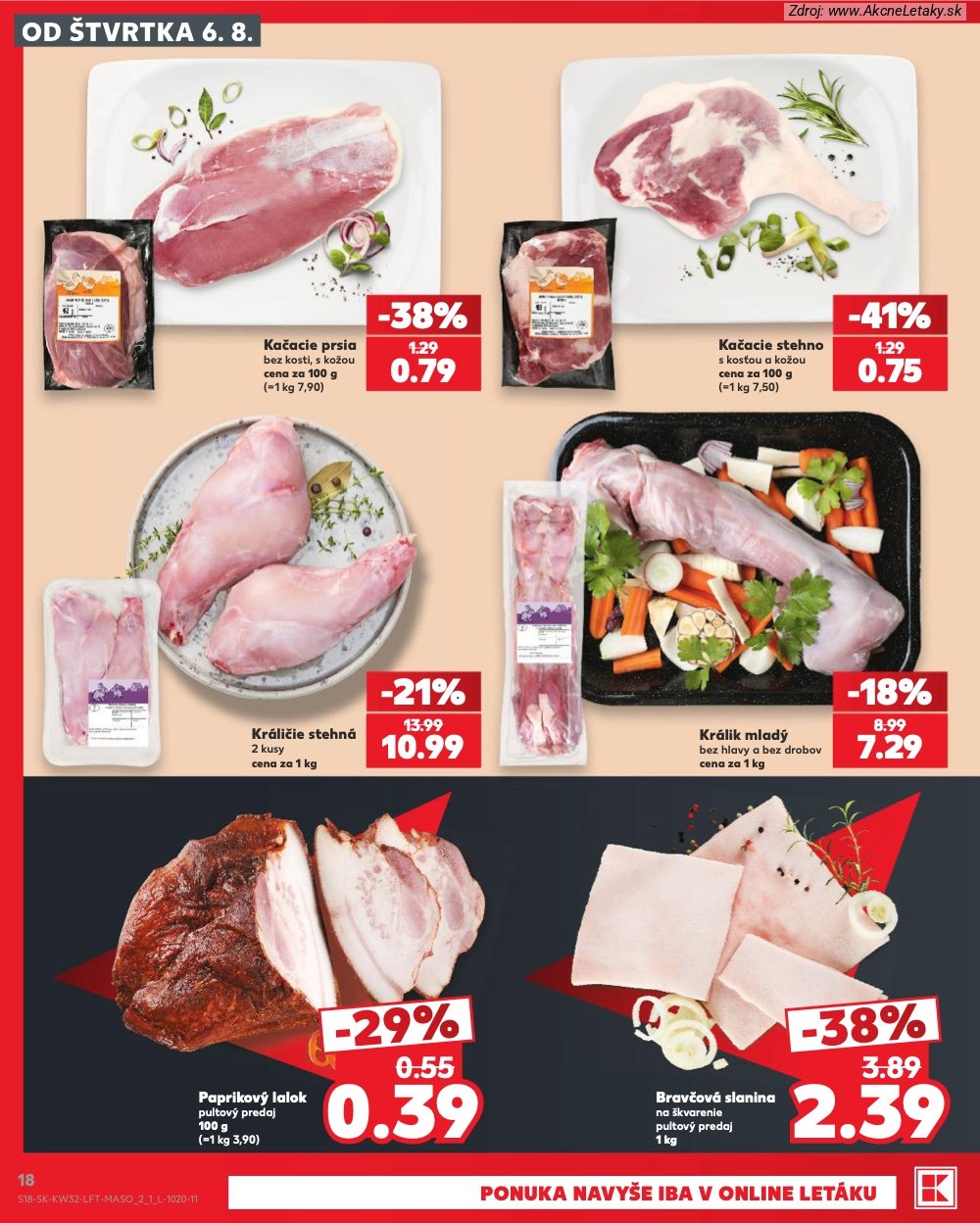 Leták Kaufland (6. 8. - 12. 8. 2026) - strana 18 z 78