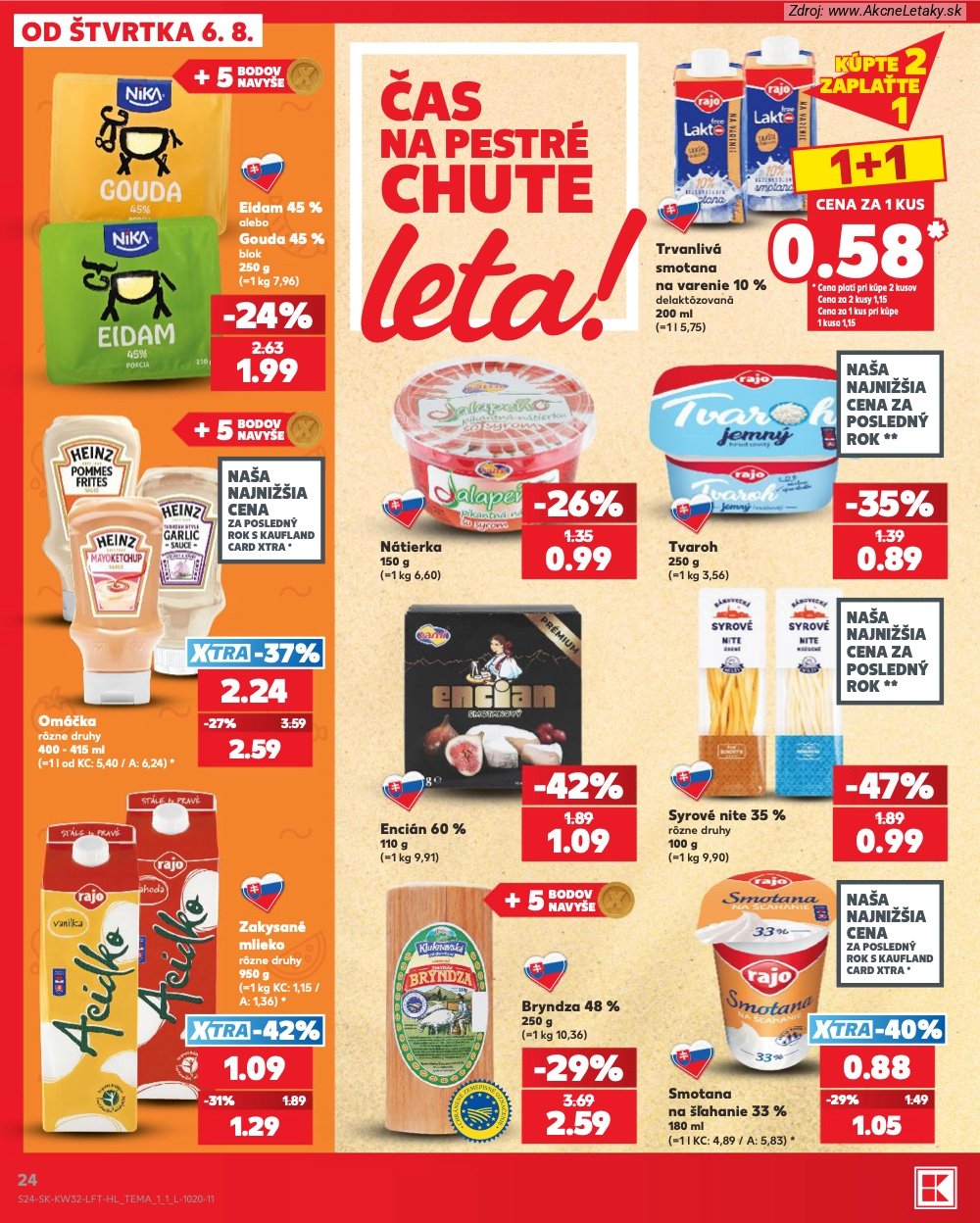 Leták Kaufland (6. 8. - 12. 8. 2026) - strana 24 z 78