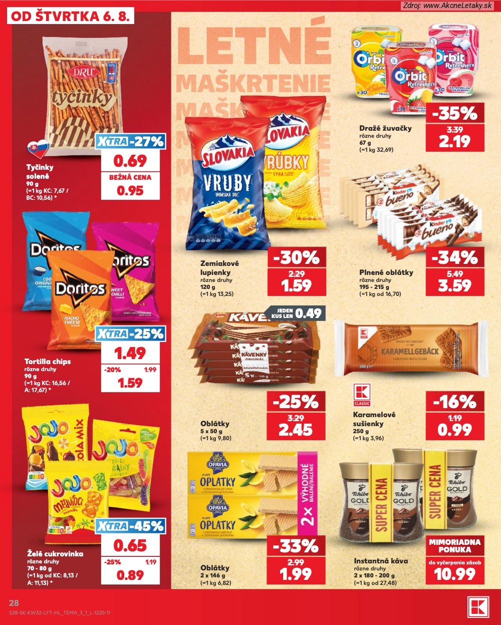 Leták Kaufland (6. 8. - 12. 8. 2026) - strana 28 z 78