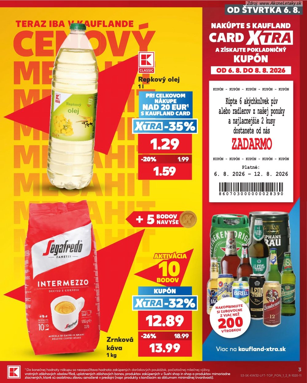 Leták Kaufland (6. 8. - 12. 8. 2026) - strana 3 z 78