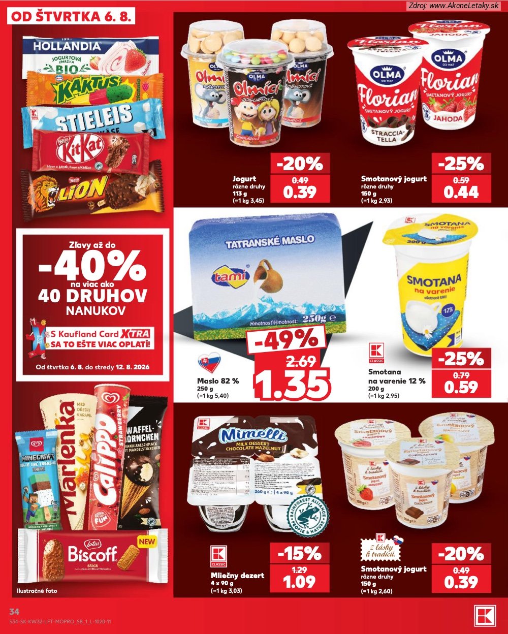 Leták Kaufland (6. 8. - 12. 8. 2026) - strana 34 z 78