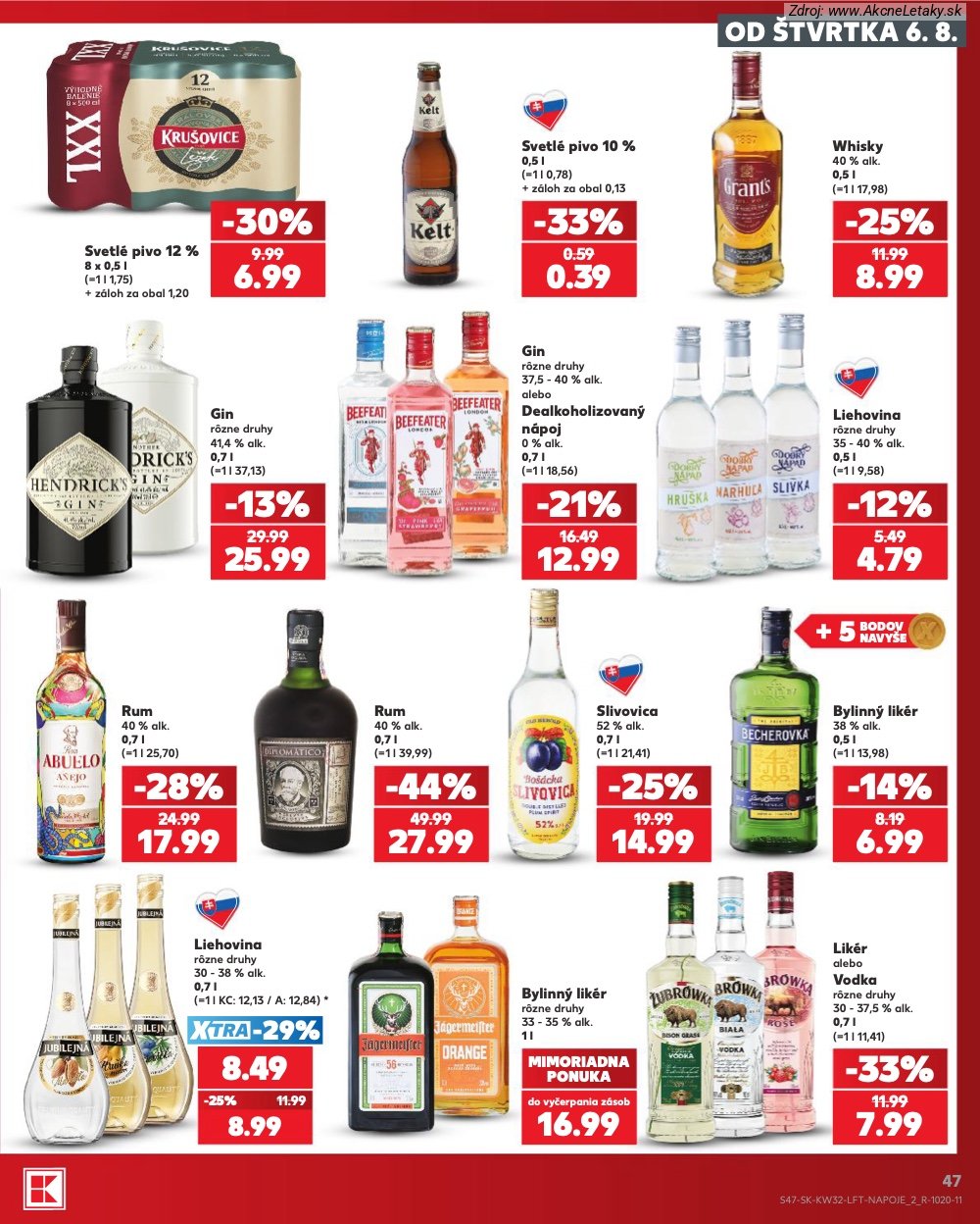 Leták Kaufland (6. 8. - 12. 8. 2026) - strana 47 z 78