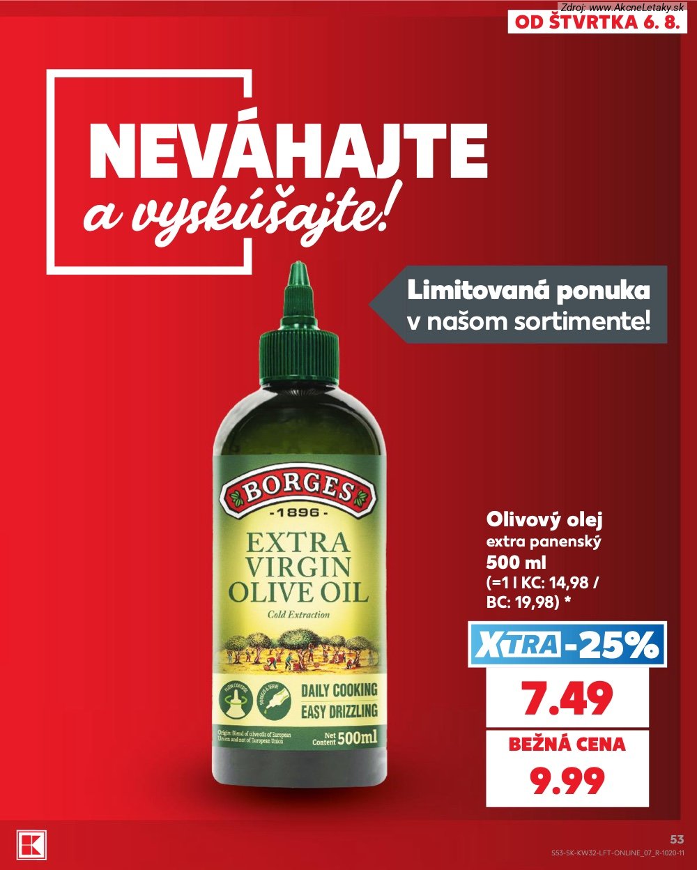 Leták Kaufland (6. 8. - 12. 8. 2026) - strana 53 z 78