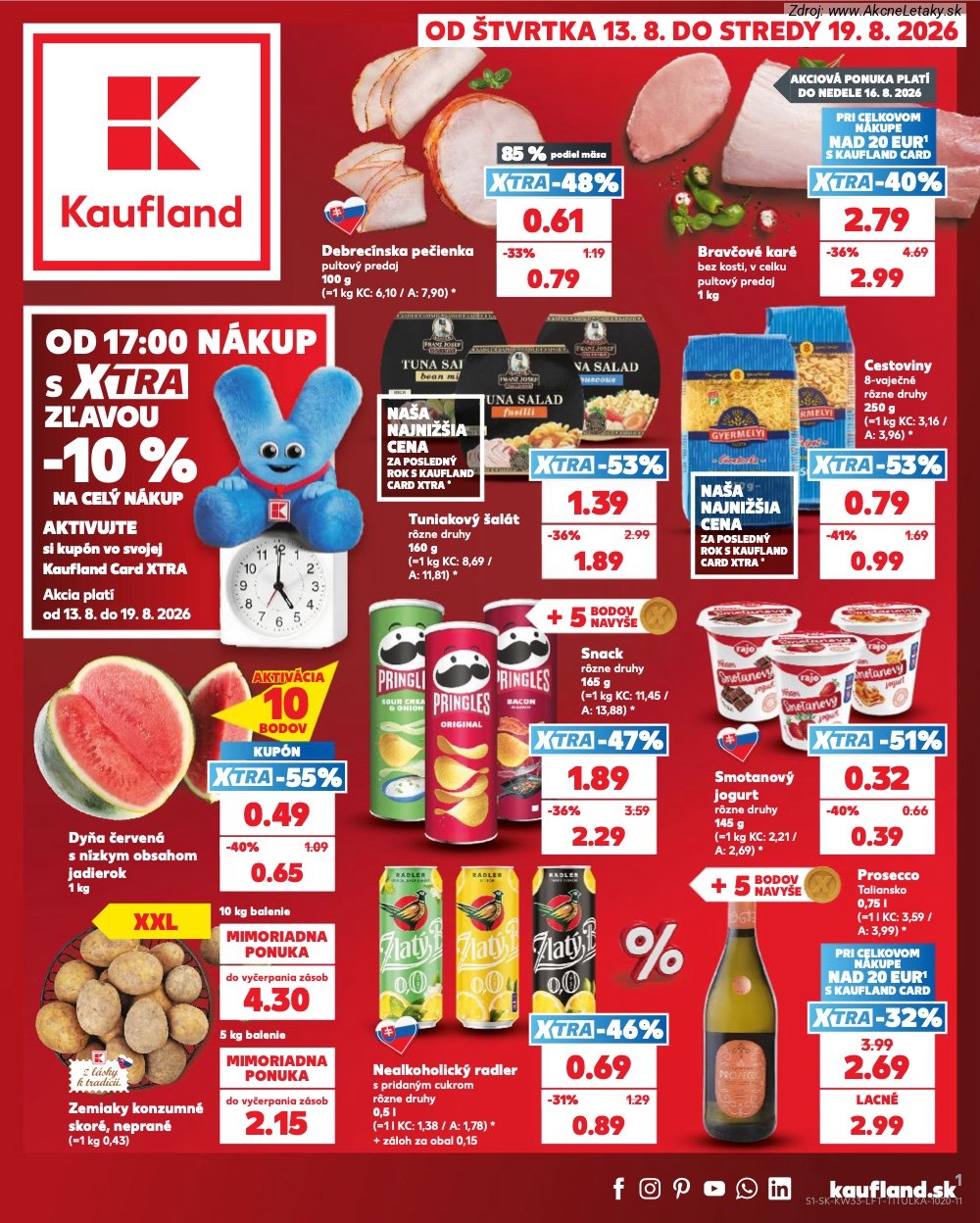 Leták Kaufland (13. 8. - 19. 8. 2026) - strana 1 z 80