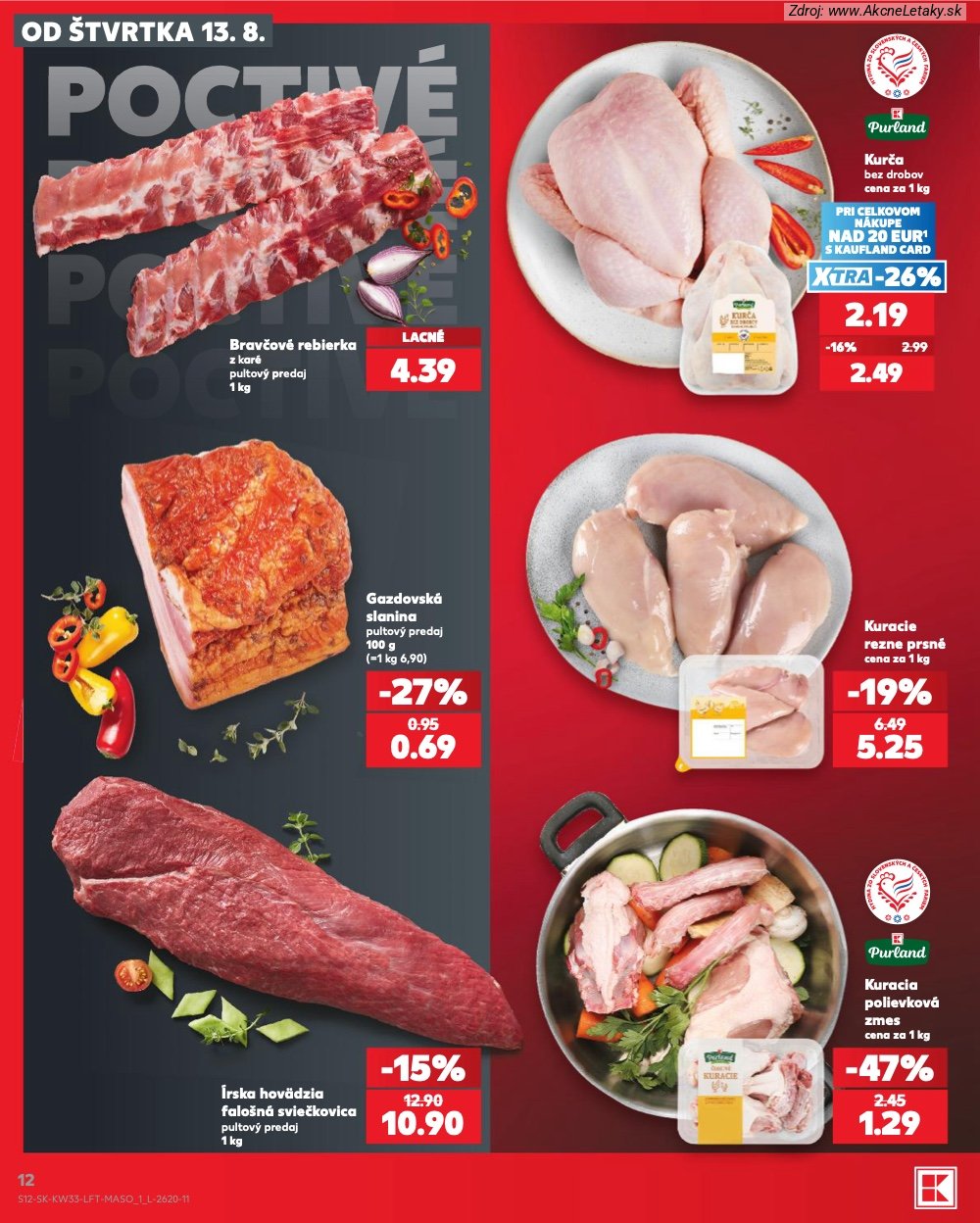 Leták Kaufland (13. 8. - 19. 8. 2026) - strana 12 z 80