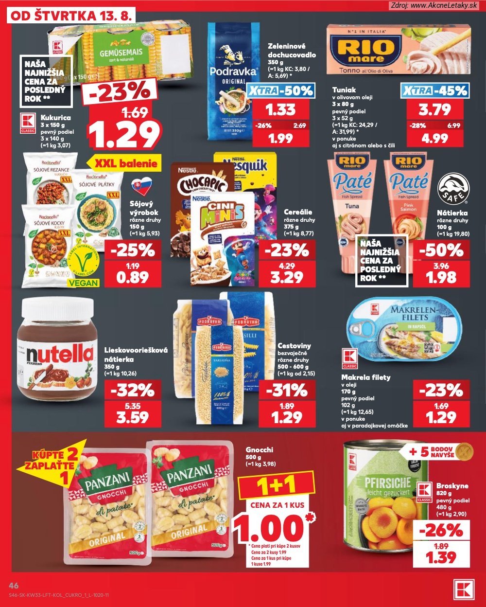 Leták Kaufland (13. 8. - 19. 8. 2026) - strana 46 z 80